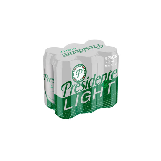 PRESIDENTE LIGHT LATA 16OZ 6 PACK
