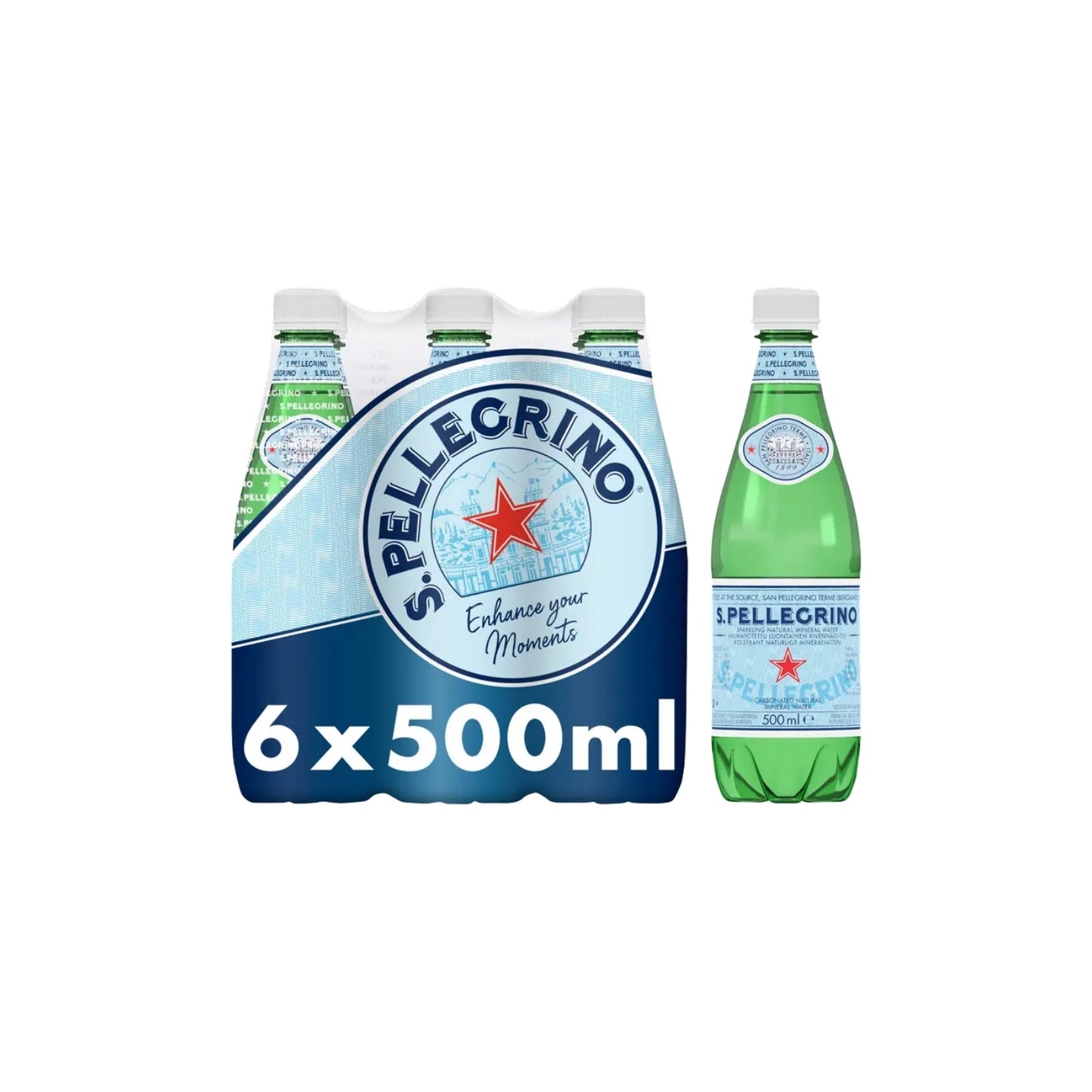 SAN PELLEGRINO 500ML 6 PACK